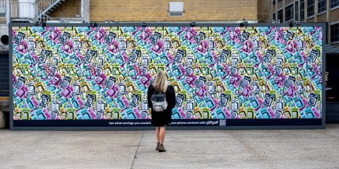 GiffGaff’s World’s Largest Magic Eye Illusion