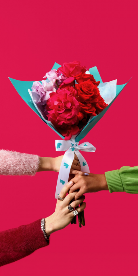 Deliveroo Valentine’s Bouquets